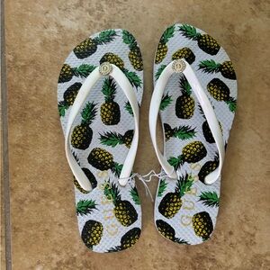 pineapple flip-flops